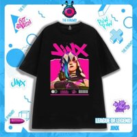 Áo phông Arcane: Jinx Powpow Powder Cotton 100% form xuông cho Nam / Nữ  by The Runaway