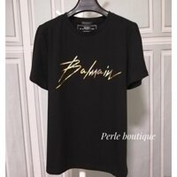 Áo Phông Balmain chữ vàng