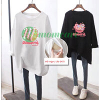Áo phông bầu - Áo Thun Bầu Dài Tay - Áo Bầu Thu Đông cotton dài tay hàng Quảng Châu loại 1 BIGSIZE