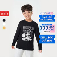 Áo phông bé trai CANIFA áo thun dài tay chất liệu cotton in họa tiết 2TL23W008