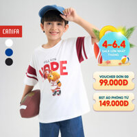 Áo phông bé trai CANIFA cổ tròn cộc tay có hình in 2TS24W002