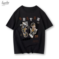 Áo phông BEEYANBUY nam wash vintage tay lỡ áo thun fashion in hinh ulzzang 100% cotton-Y0915