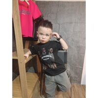 Áo phông chó represent trẻ em , áo thun tay lỡ cổ tròn cho bé chất liệu cotton ,mono.kids