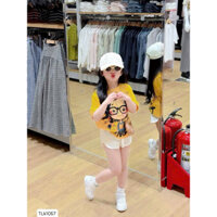 áo phông cô gái tóc xù hot hit cho bé