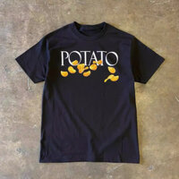 Áo Phông Cổ Tròn Nam Nữ Phối Họa Tiết Snack Khoai Tây Potato Trẻ Trung ,Chất Liệu Cotton Mềm Mịn Thấm Hút Mồ Hôi Cực Tốt