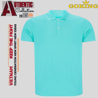 Áo phông cổ trụ Goking, form unisex cho nam nữ, công ty, đội nhóm, đồng phục cao cấp. Áo thun polo cá sấu hàng hiệu vnxk - Biển - XL