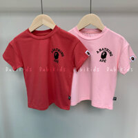 Áo phông cộc tay A Bathing Ape chất liệu cotton cho bé trai bé gái