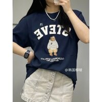 Áo phông cộc tay nữ -màu than