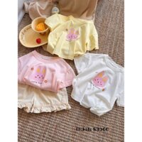 Áo phông cộc Thỏ Bunny  cho bé từ  5-13kg