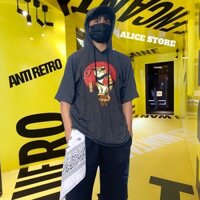 Áo phông cotton có mũ Ninja Cat Moon mã TA0004