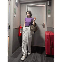 Áo phông cotton cổ tròn thái lan 🇹🇭 chất siêu mát, mềm mịn , k bai nhão