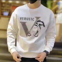 Áo phông dài tay thiết kế in họa tiết thời trang Instagram thương hiệu sành điệu mẫu mới Áo Hoodie không mũ cổ tròn dễ phối thường ngày rộng rãi phong cách Hồng Kông mùa xuân thu cho nam