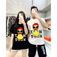 Áo Phông Đôi Hình Vịt Màu Đen Trắng