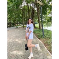 Áo phông đôi nam nữ dáng dài