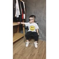 Áo phông drew mặt cười trẻ em , áo thun tay lỡ cổ tròn cho bé chất liệu cotton ,mono.kids