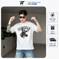 Áo Phông Form Regular In Hình Hello Man TT Store, Áo Thun Nam Chất Cotton Lạnh 9TC4792