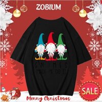 Áo Phông Form Rộng Giáng Sinh Chú Lùn Dễ Thương Đón Giáng Sinh ZOBIUM Giá Sỉ XMA202111099