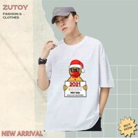Áo Phông Form Rộng Giáng Sinh Bánh Gừng 1 Sao Tệ Của 2021 ZUTOY Giá Siêu Rẻ XMA202111020