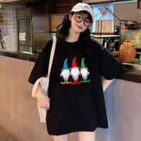 Áo Phông Form Rộng Giáng Sinh Chú Lùn Dễ Thương Đón Giáng Sinh ZUTOY Giá Sỉ XMA202111099