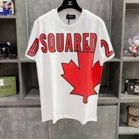 Áo phông giới tính DSQ2 T-shirt hình chiếc lá Phong Đỏ, áo phông thun giới tính Unisex Form Rộng siêu phẩm 2023. Unisex.