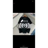 Áo phông gu chi vẩy sơn , áo phông unisex form rộng tay lỡ nam nữ