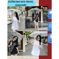 Áo Phông Ha Lờ Ma Thời Trang Họa Tiết In Chữ BALMAIN Trước Áo