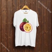 Áo Phông hình Chanh dây Passion Fruit Cotton cute dễ thương ngắn tay cực chất R34PSF001