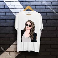 Áo Phông hình diễn viên Kristen Stewart Unisex giá rẻ phong cách mềm mại cổ tròn trẻ trung O3CD5519