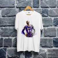 Áo Phông hình ngôi sao Bóng rổ Kobe Bryant Unisex giá rẻ phong cách mềm mại cổ tròn trẻ trung O3CD5671