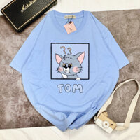 Áo Phông Hot TOM & JERRY Áo Thun Local Brand Unisex Nam Nữ Form Rộng Tay Lỡ Cotton Vải Mát shop.lucas