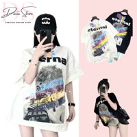 ÁO phông in hình cậu bé ăn socola siêu đẹp, HÀNG QCTrung Quốc chất cotton co giãn.