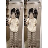 Áo phông kèm gấu chất cottn khô mát mẻ xinh xỉu hot trend cho năm nay freee size cho từ  From 65kg