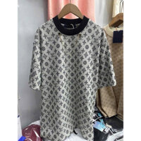 áo phông louis vuitton cổ len thêu xích cổ