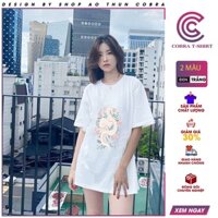 Áo phông nam Aesthetic Graphic Tees Mystical Snake Flower Pastel Goth TShirt COBRA JAP202111829