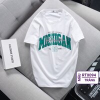 Áo phông nam cổ tròn size lớn, áo thun nam ngắn tay không cổ vải cotton xịn xẻ tà đẹp, có size lớn RIOOSHOP RTT013