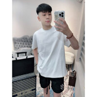 Áo Phông Nam Cộc Tay 691 Le Vi Trắng Trơn Logo Thêu Chữ Nổi Sau Lưng Tem Ngược Chất Cotton Mát Lạnh Hàng QC