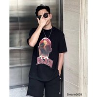 Áo phông nam cộc tay CHICAGO cao cấp , áo thun nam nữ dày dặn, thoáng mát THẤM HÚT HỒ HÔI, co giãn 4 chiều.