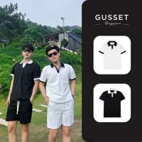 Áo phông nam Gusset, áo polo nam vải poly cá sấu co giãn 4 chiều thoáng mát