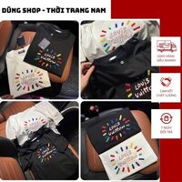Áo Phông Nam Lờ Vê Logo In Sắc Màu Cực Ngầu - Áo Thun Nam Nữ Lờ Về Chữ In Màu Cao Cấp