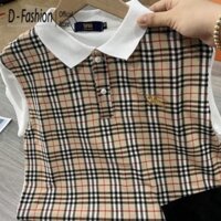 Áo phông Nam Nữ-Áo thun cổ trụ cotton co giãn - ĐỦ SIZE 40-75 KG -thời trang giá rẻ in caro kẻ sọc đen trắng-TT35 DILO