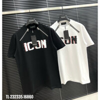 Áo Phông Nam Nữ Dsquared2 ICON Phối 2 Khoá Zip. Áo Thun Nam Nữ Unisex Form rông Hottrend 2023 Dành cho các boy phố.