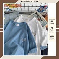 Áo phông nam nữ form rộng đẹp cổ tròn tay lỡ giá rẻ cotton chất mát SHENHE STORE AP012