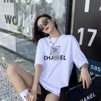 Áo phông nam nữ màu trắng đen hồng áo thun freesize cotton thoáng mát