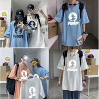 Áo phông nam nữ tay lỡ in hình Songoku dạ quang cực xinh 100% cotton