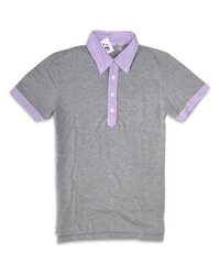 Áo phông nam Uniqlo cổ sơ mi túi ngực màu xám