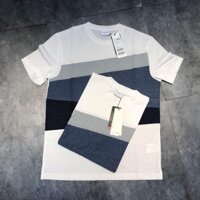 Áo phông nam Ziozia phối mảng chéo