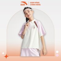 Áo phông ngắn tay bé gái Anta Kids Basketball Anta Girl SS Polo 3624B1104