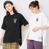 Áo phông nữ dáng dài oversize 101 chú chó đốm thời trang, cá tính của GU - Nhật