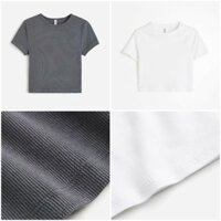 Áo phông NỮ dáng lửng crop HM H&M_authentic