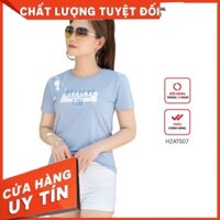 Áo phông nữ đẹp PALVIN, áo phông nữ cao cấp, hình in thời trang - H2ATS07 - Hàng nhập khẩu